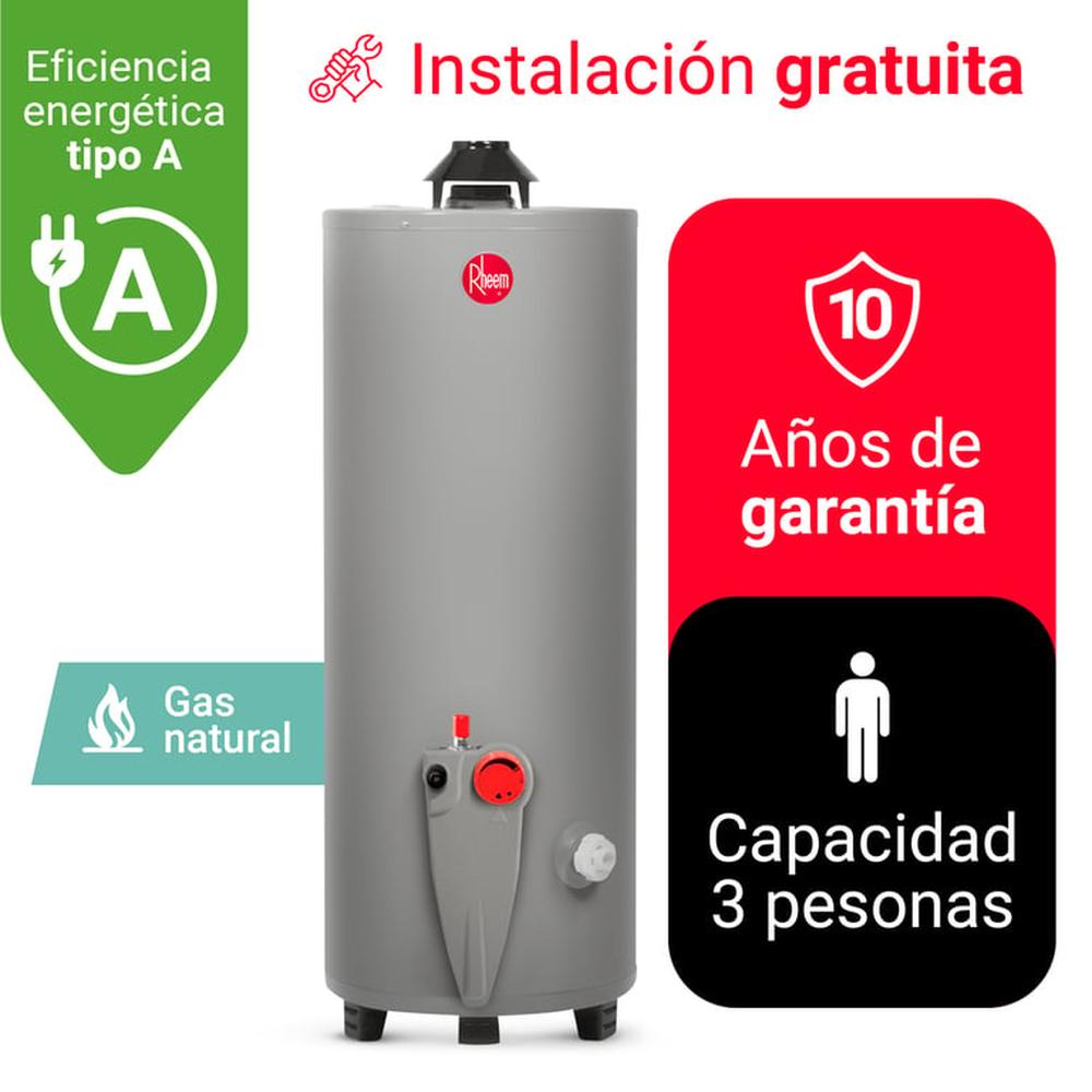 TERMOTANQUE 76L RHEEM GAS NATURAL GN TERMOTANQUE 76L RHEEM GAS NATURAL GN
