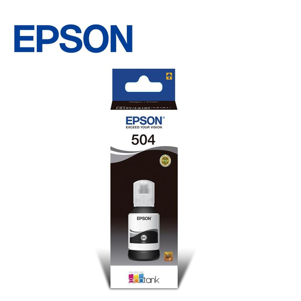 Botella De Tinta Original T504 Negro