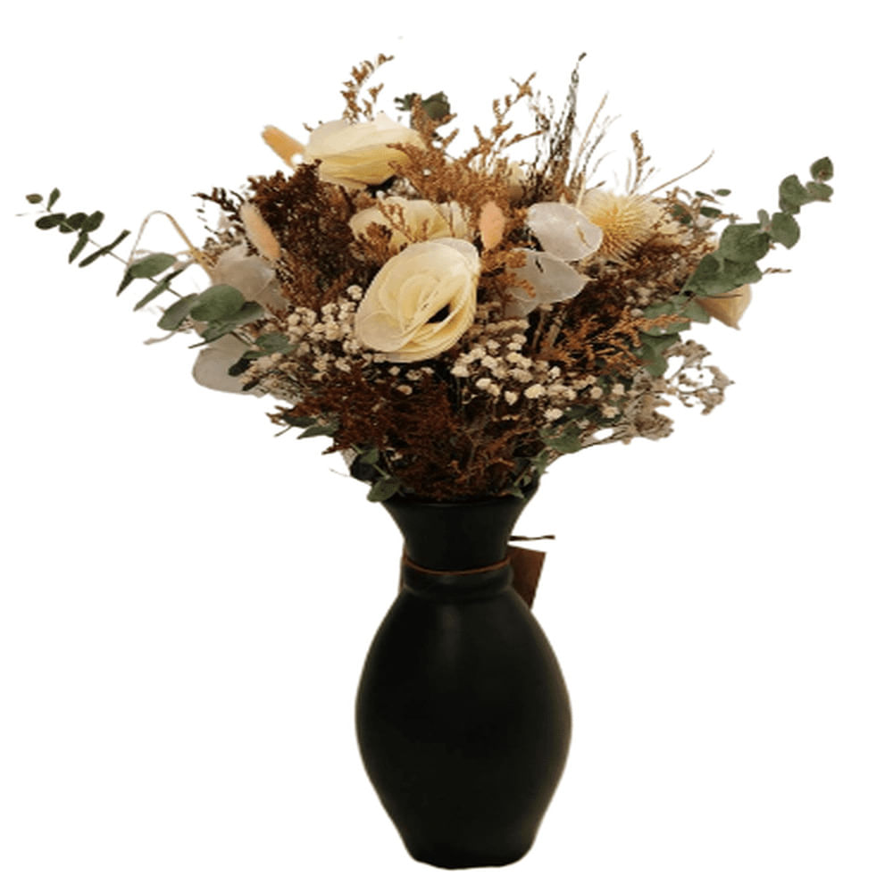 Florero Decorafloresymas Madrid Negro S