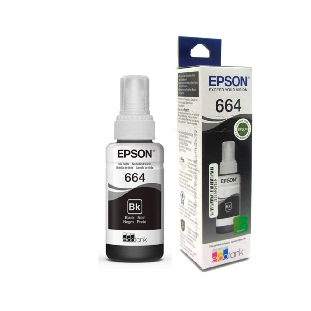 Botella De Tinta  Original  T664 Negro