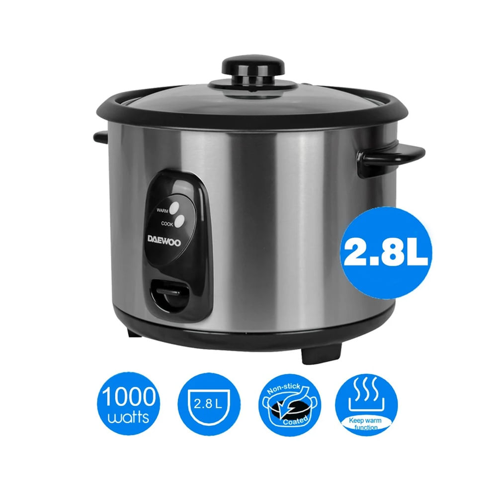 Olla Arrocera DAEWOO DI-9536 2.8Lts Inoxidable Antiadherente