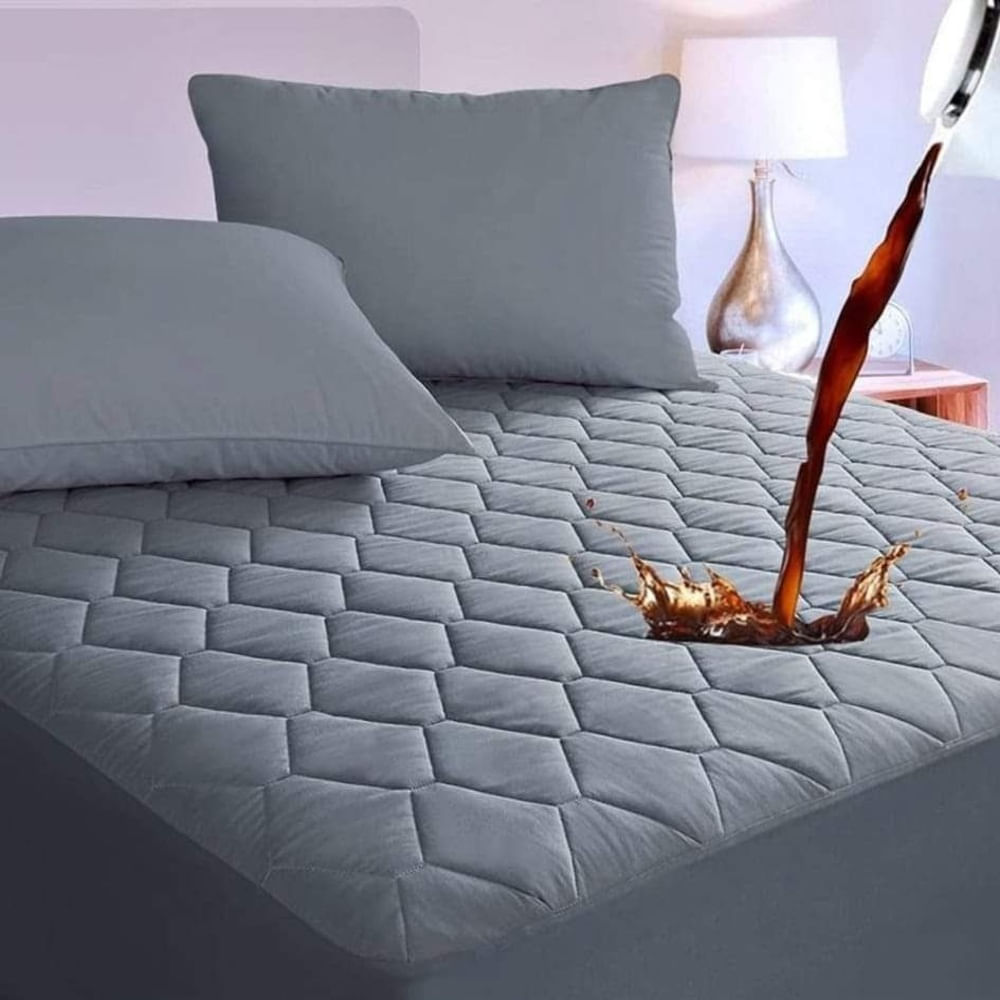 Protector Impermeable Anti-Fluidos Para Colchon 2 Plz -Gris Dyv Protector Impermeable Anti-Fluidos Para Colchon 2 Plz -Gris Dyv