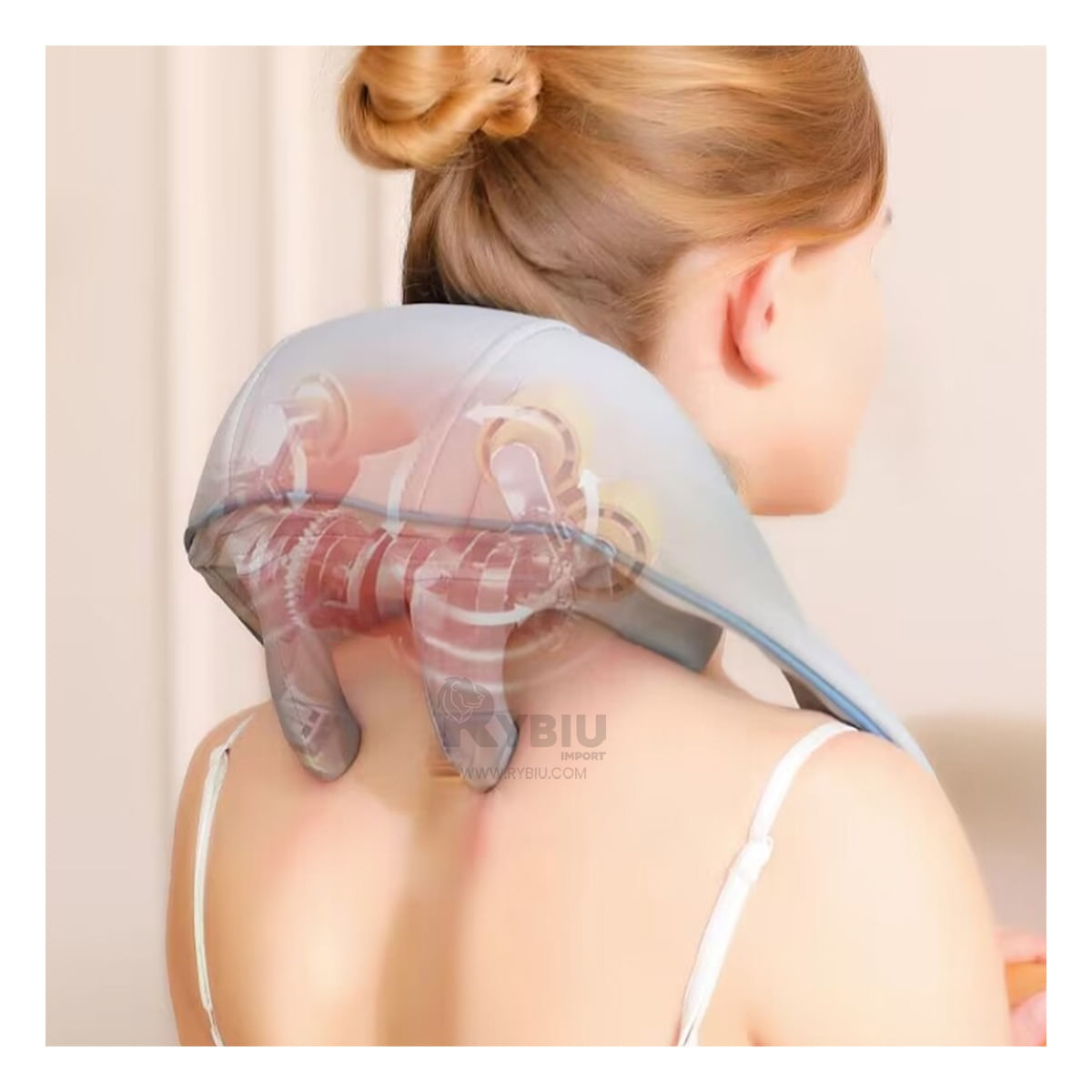 Masajeador para Relajar el Cuello en Gris Y+Papel de Regalo