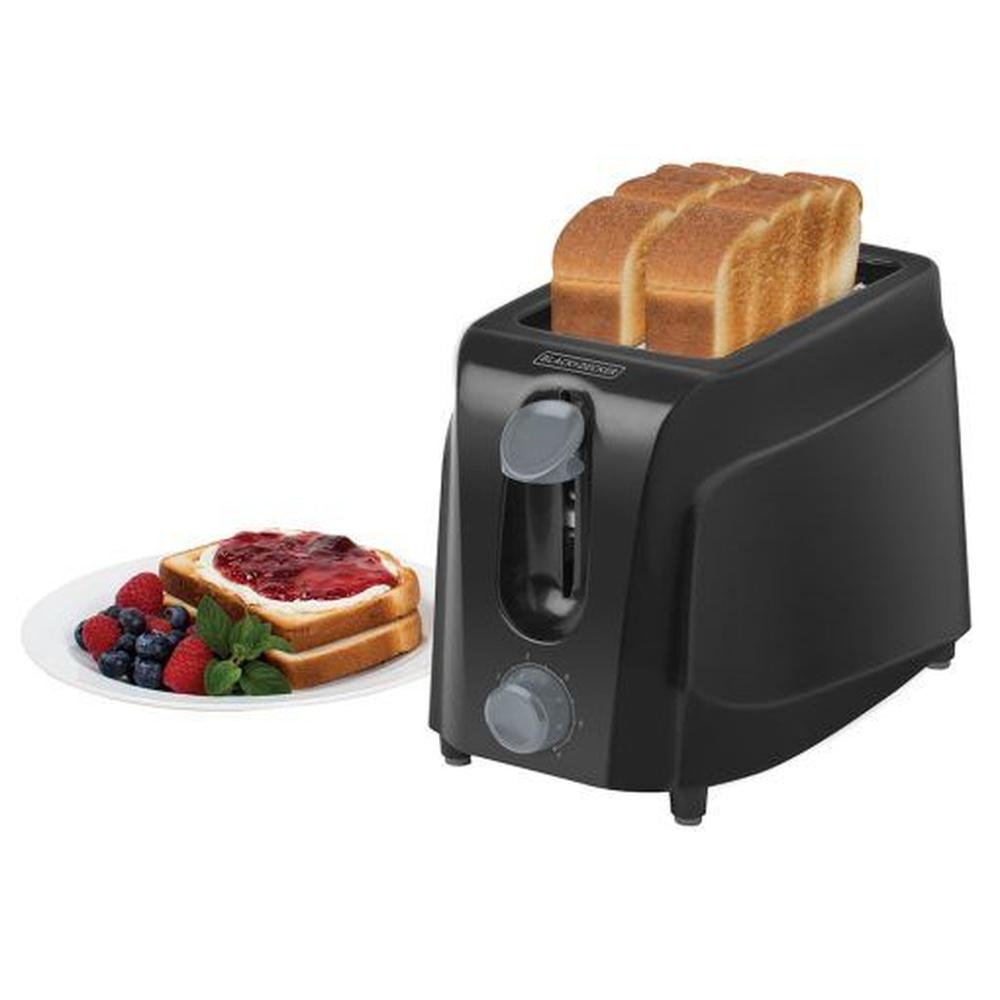 Tostadora de 2 Rebanadas Black & Decker TR200BD-CL Negro