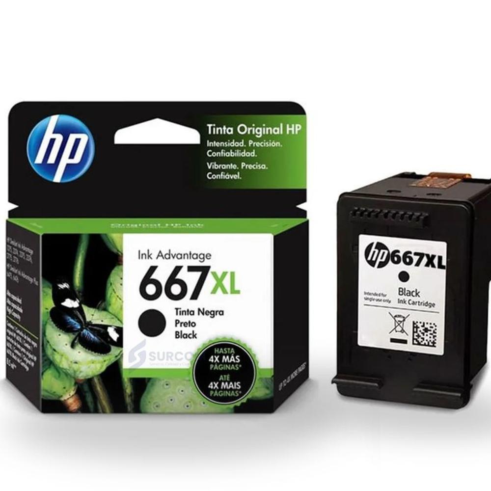 TINTA HP 3YM81AL 667XL NEGRO ORIGINAL