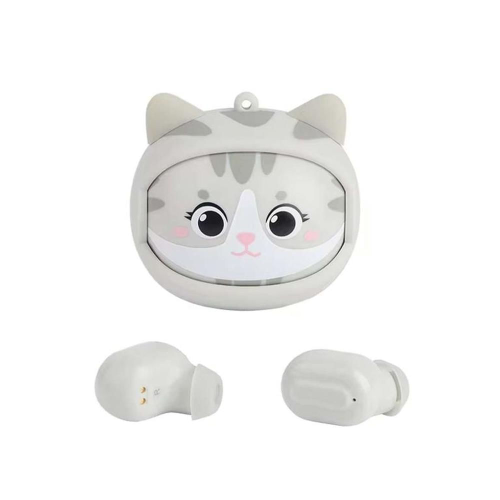 Audífonos Bluetooth Ewtto Diseño GATITO Rostro Intercambiable