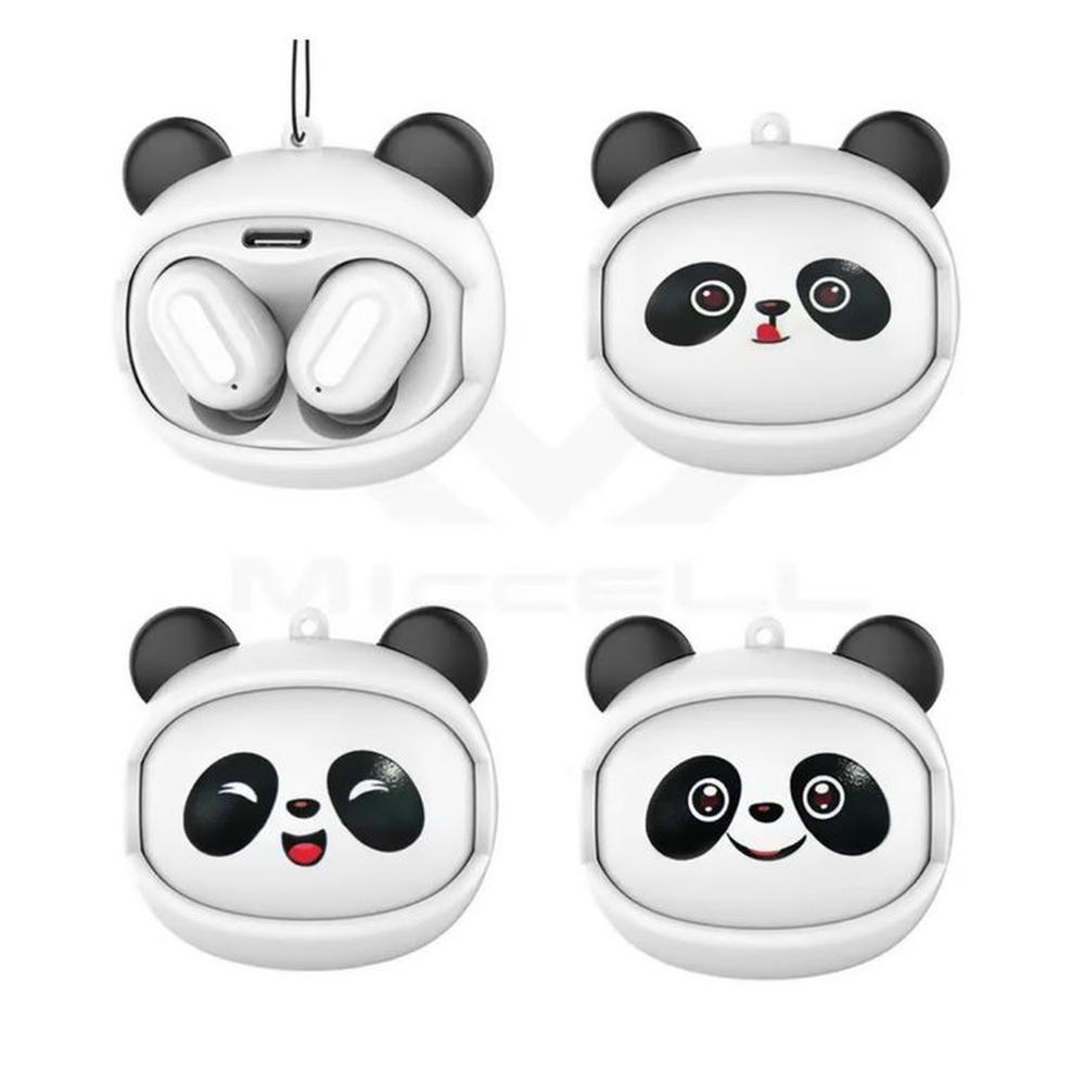 Audífonos Bluetooth Ewtto Diseño PANDA Rostro Intercambiable