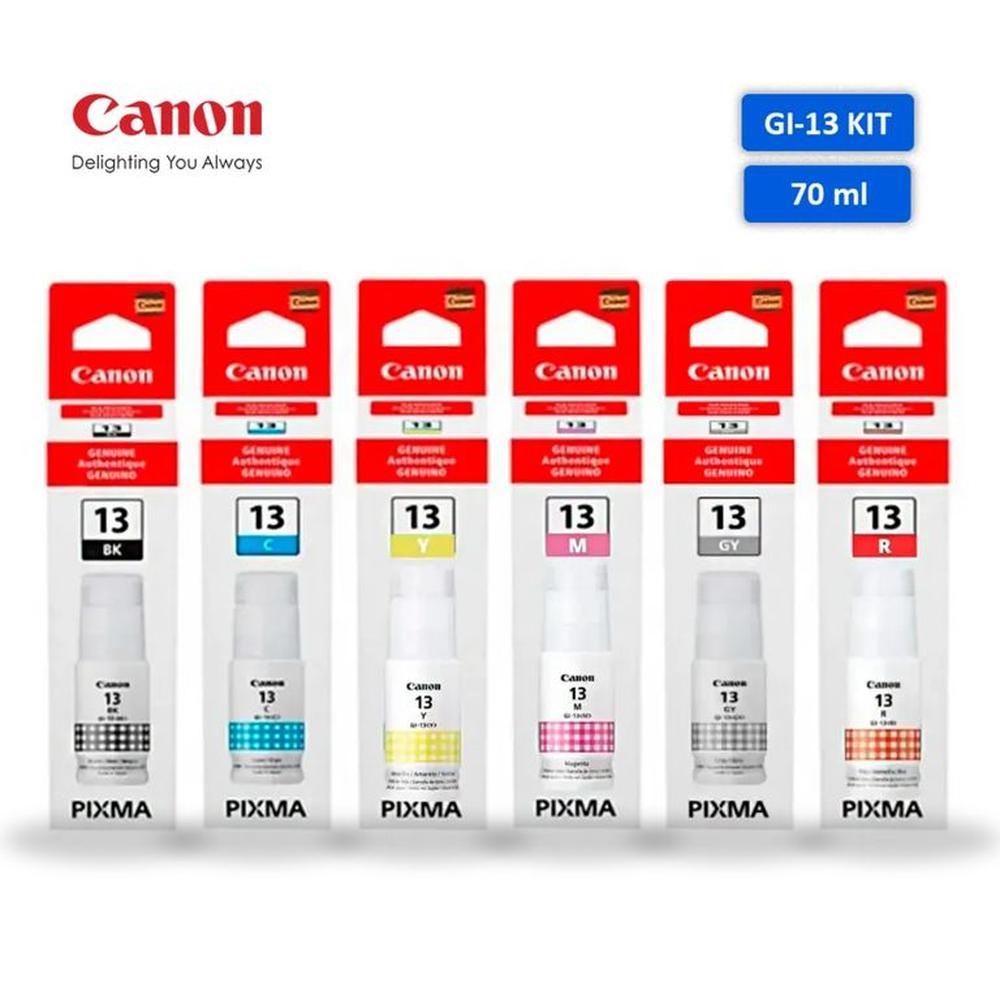 Kit de Tintas Canon GI-13 Original - 6 Colores Kit de Tintas Canon GI-13 Original - 6 Colores