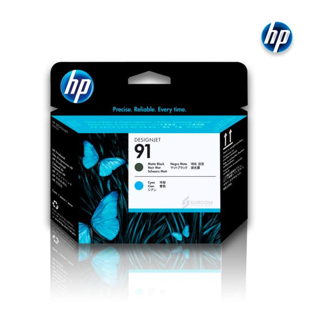 Cabezal HP C9460A 91 Matte Black y Cyan Original