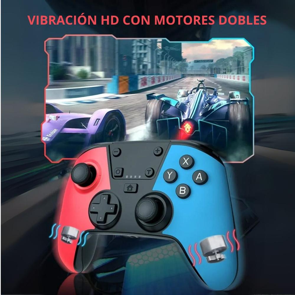 Mando Pro Inalámbrico Switch con NFC Turbo MACRO y Giroscopio SW-12B ...