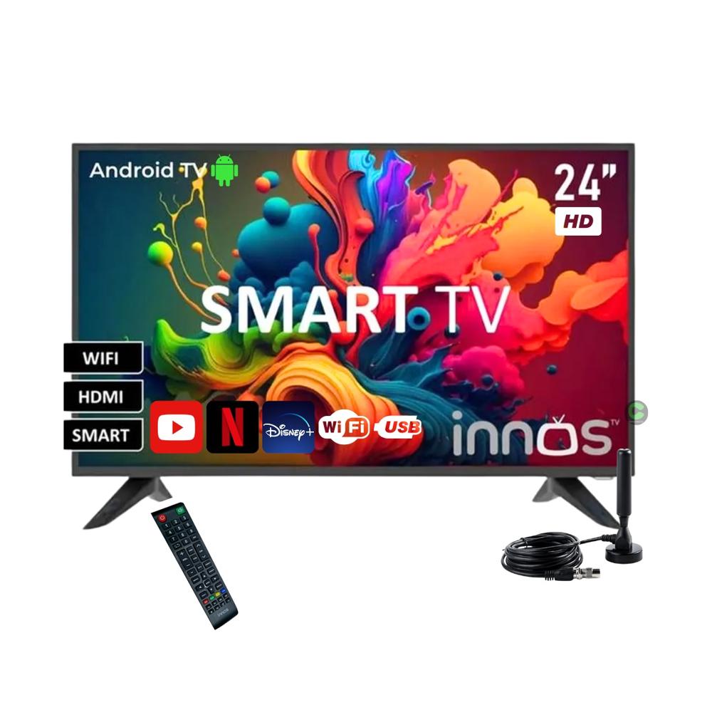Televisor INNOS 24 LED HD Smart TV S2402KU Android 14 Televisor INNOS 24 LED HD Smart TV S2402KU Android 14