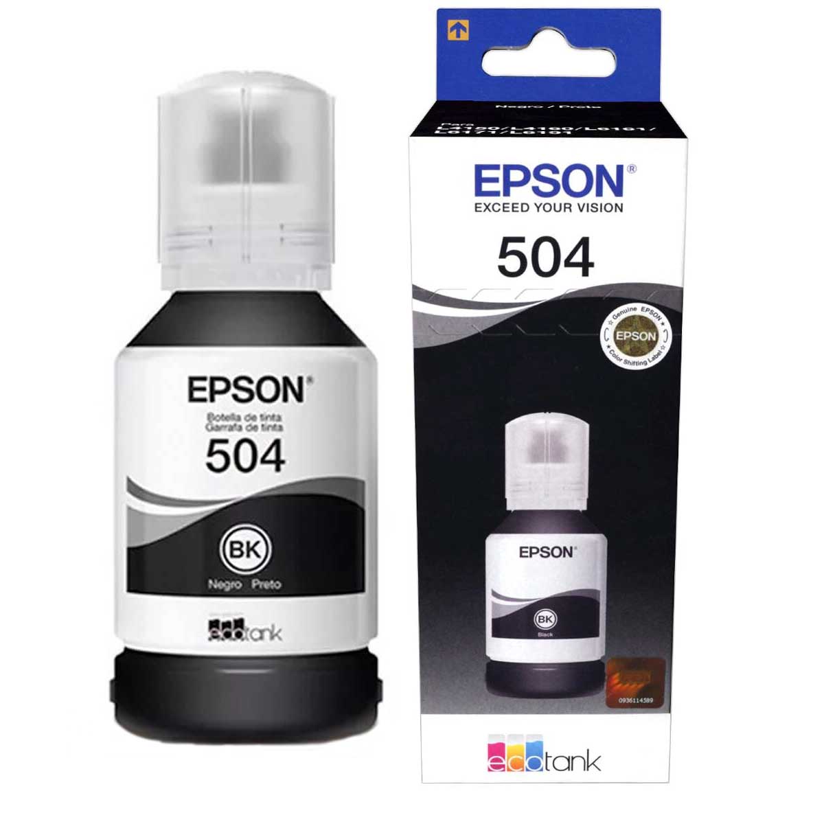 Tinta Epson 504 T504120-Al Negro