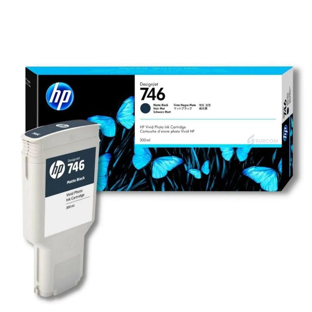 Tinta HP P2V83A 746 300ML Matte Black Original