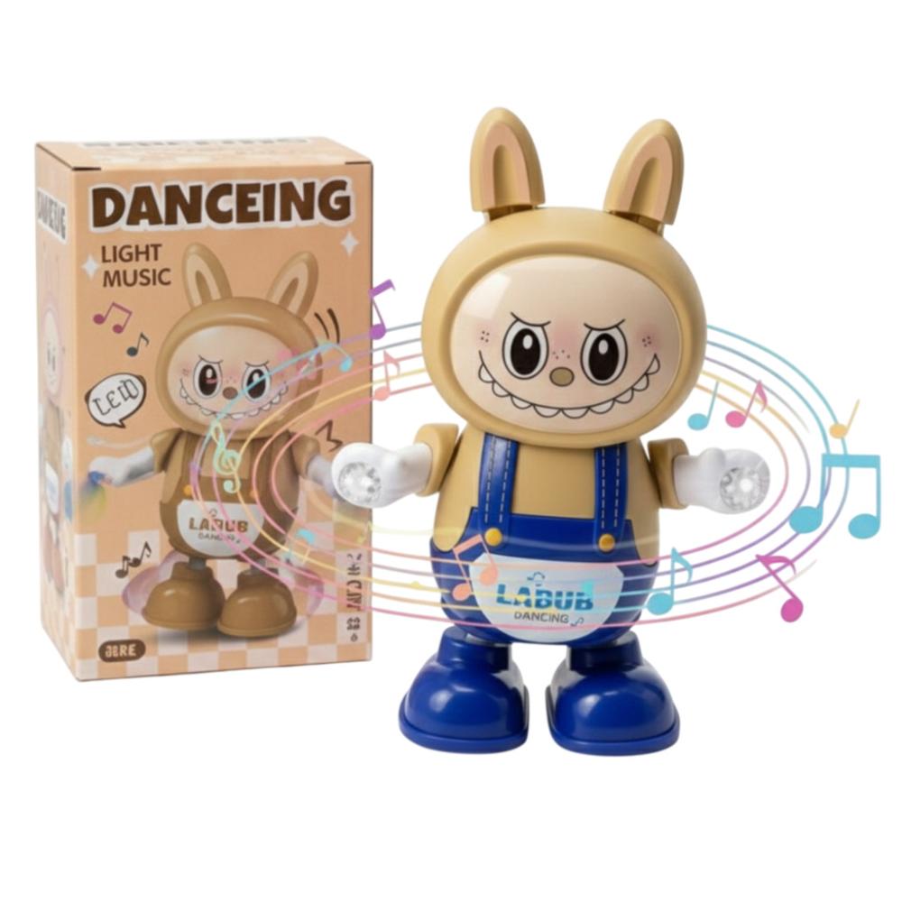 Labubu Robot Musical Have a Seat Juguete Electrónico para Niños Bailarín Luces Marrón Labubu Robot Musical Have a Seat Juguete Electrónico para Niños Bailarín Luces Marrón
