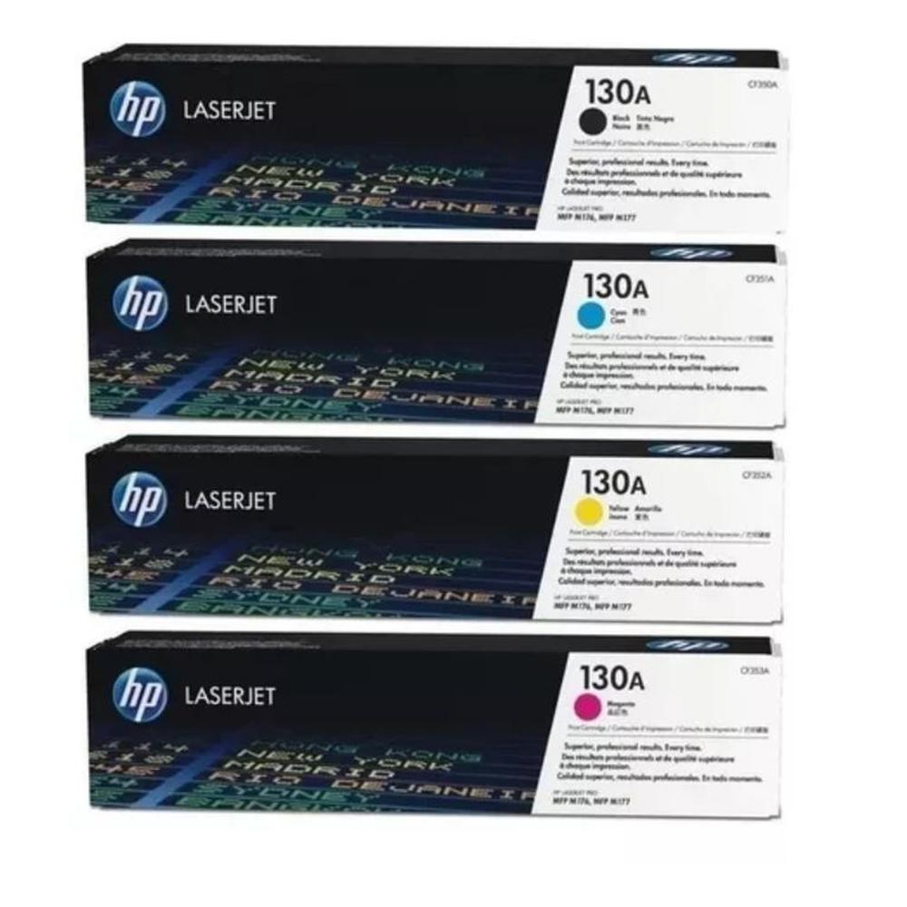 Kit Toner HP 130A Cyan Magenta Amarillo Negro - Pack