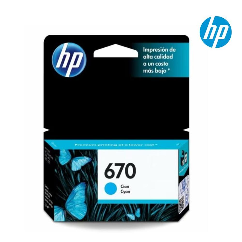 CARTUCHO DE TINTA HP 670 CIAN