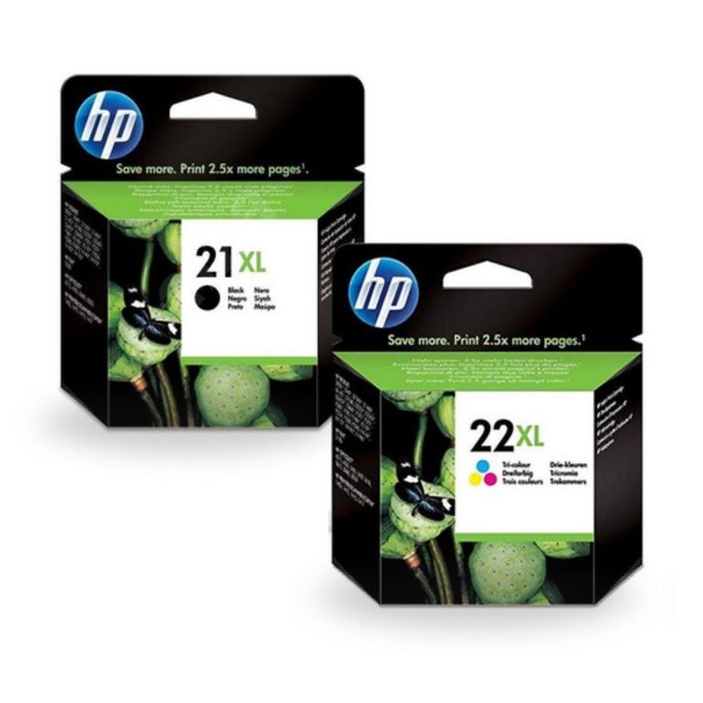 Kit Tinta HP 21XL HP 22XL Negro Tricolor