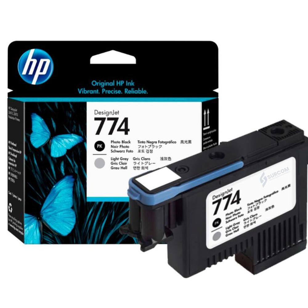 Cabezal HP 774 (P2W00A) Photo Black / Light Gray Original