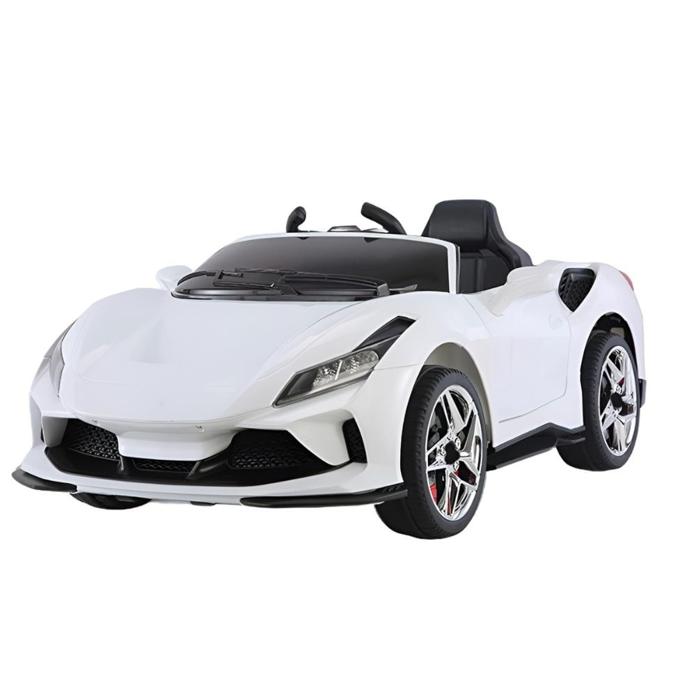 Carro a batería 4x4 con luces LED música llantas de goma - modelo Ferrari