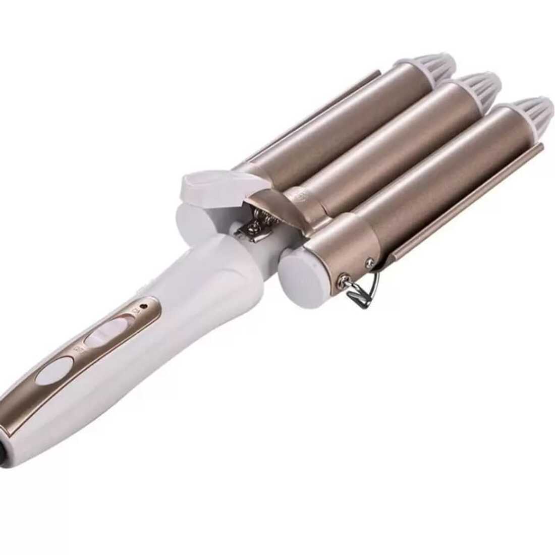 Tenaza Triple Cilindro Rizador Ondulador de Cabello Rizador