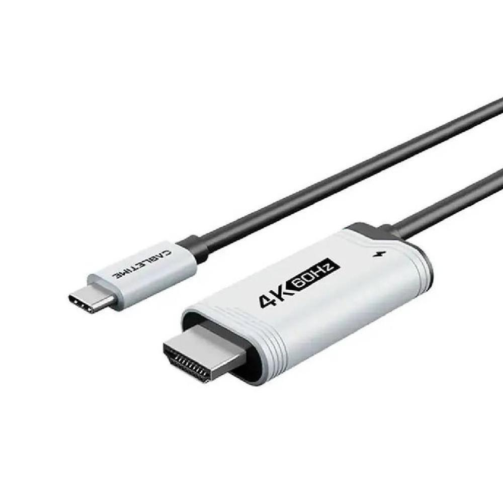 CableTime CC17L Cable USB C a HDMI 4K 60Hz con Carga Rápida 100W CableTime CC17L Cable USB C a HDMI 4K 60Hz con Carga Rápida 100W