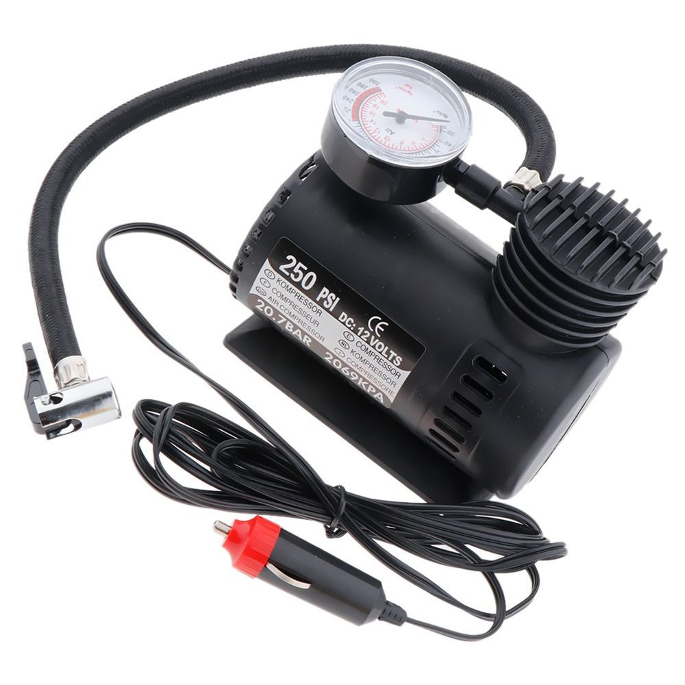 Compresor Inflador Llanta Autos Motos Bicicletas Pelotas Inflables de 250PSI Compresor Inflador Llanta Autos Motos Bicicletas Pelotas Inflables de 250PSI