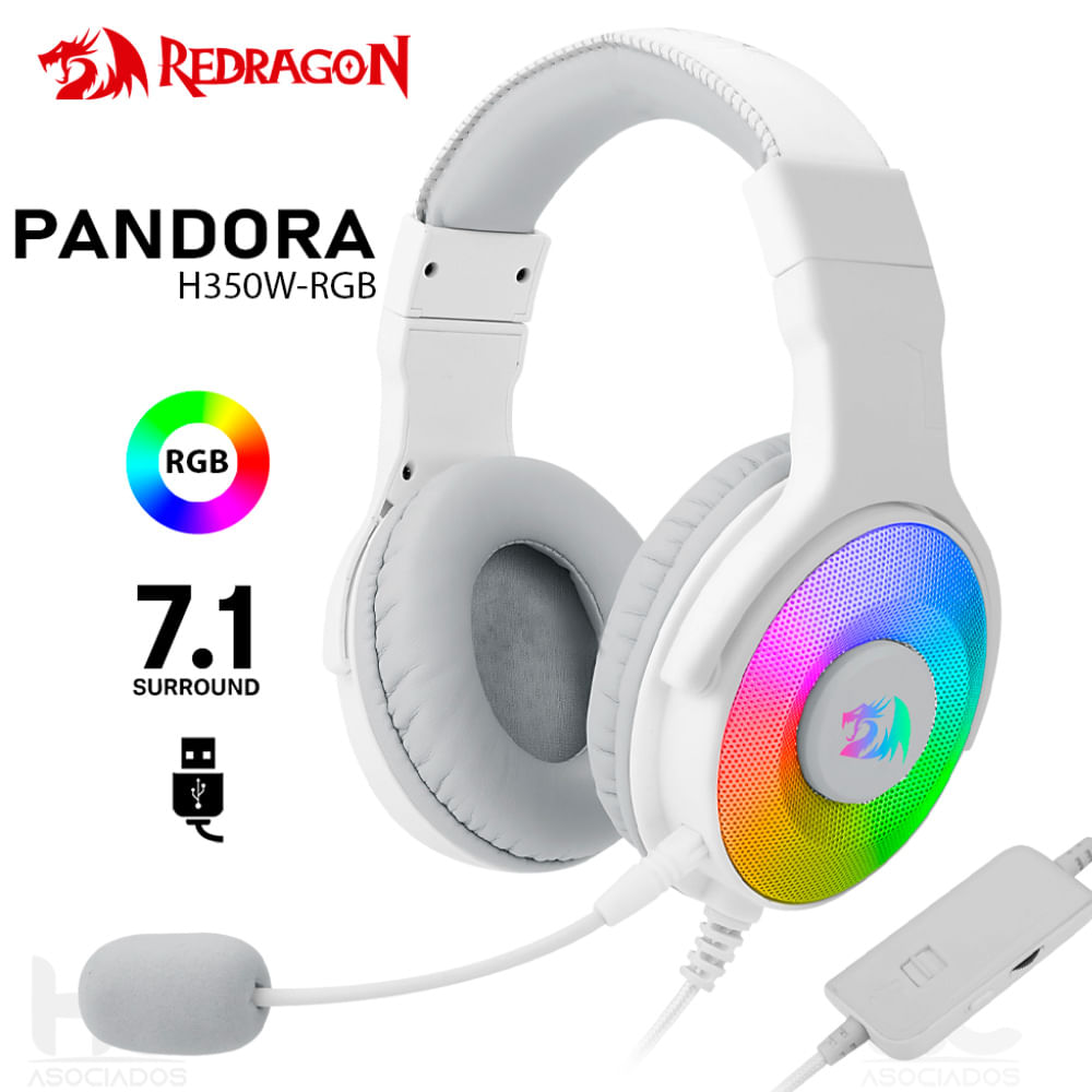 Audifonos Redragon Pandora Blanco