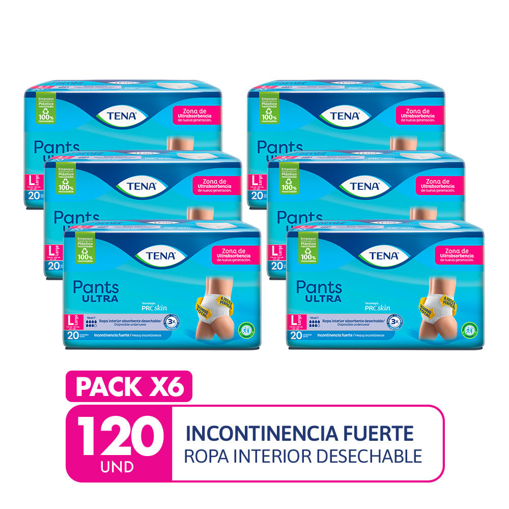 Pack Ropa interior TENA Pants Ultra L Paquete x 120un