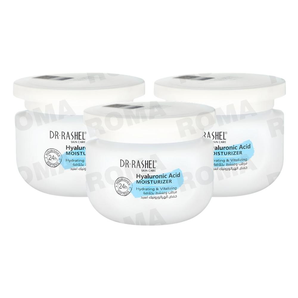 PACK 3 CREMA FACIAL ÁCIDO HIALURÓNICO MOISTURIZER 160ML DR RASHEL