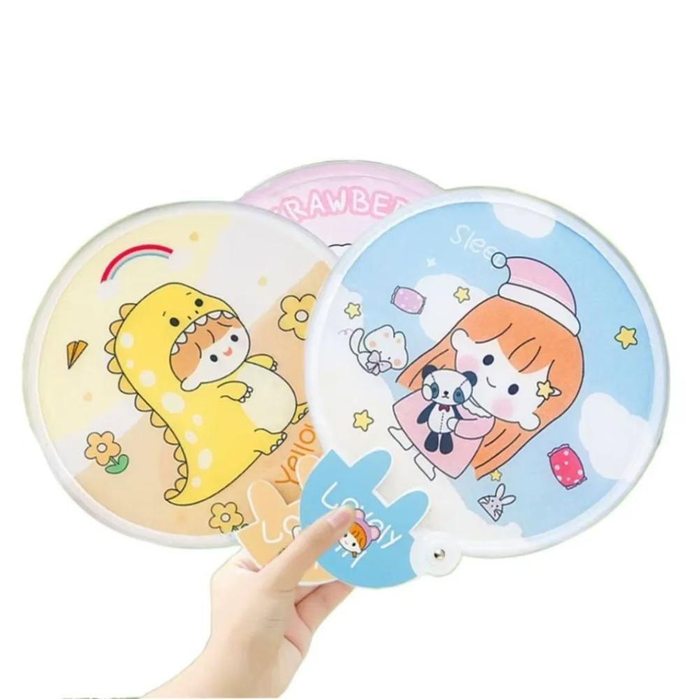 Pack 2 Abanicos Plegables Kawaii Portátiles Para Niños