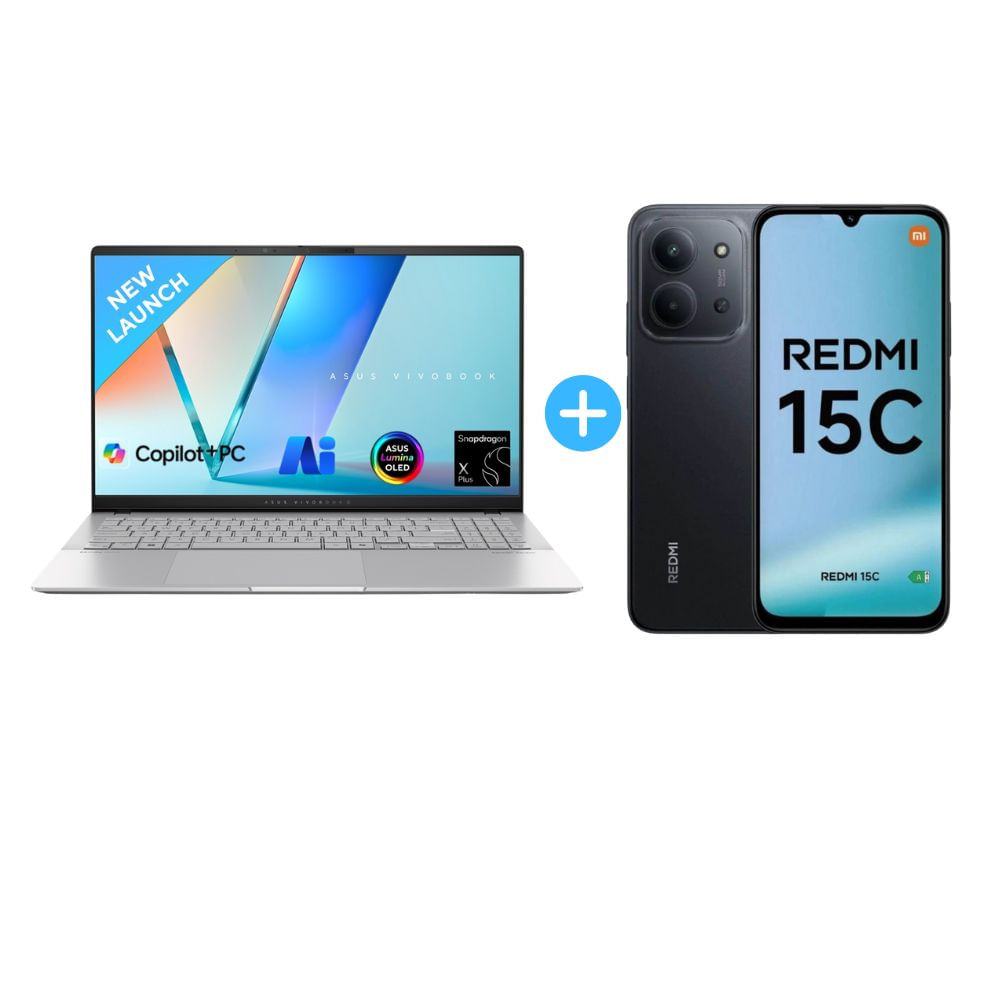 Combo Laptop Asus VIVOBOOKS S5507Q 15.6"" Snapdragon X Plus 1TB SSD 16GB Qualcomm Adreno
