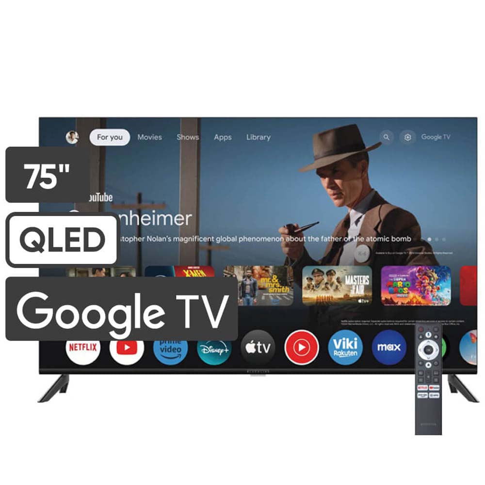 Televisor BLACKLINE QLED 75"" UHD 4K Smart TV BL75-T6000QD