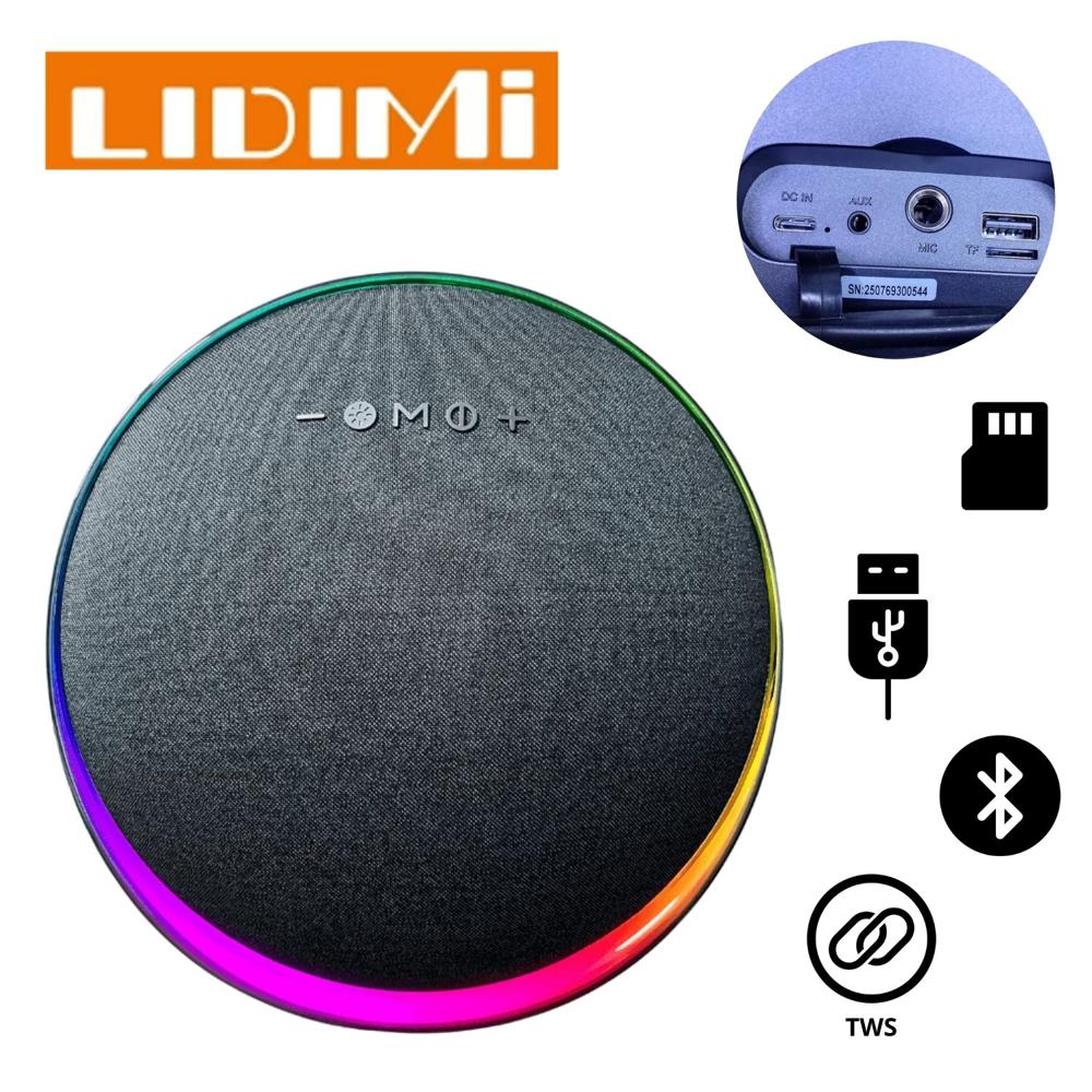 Parlante Portátil Lidimi LD-S693 120W BT USB TWS Luces LED