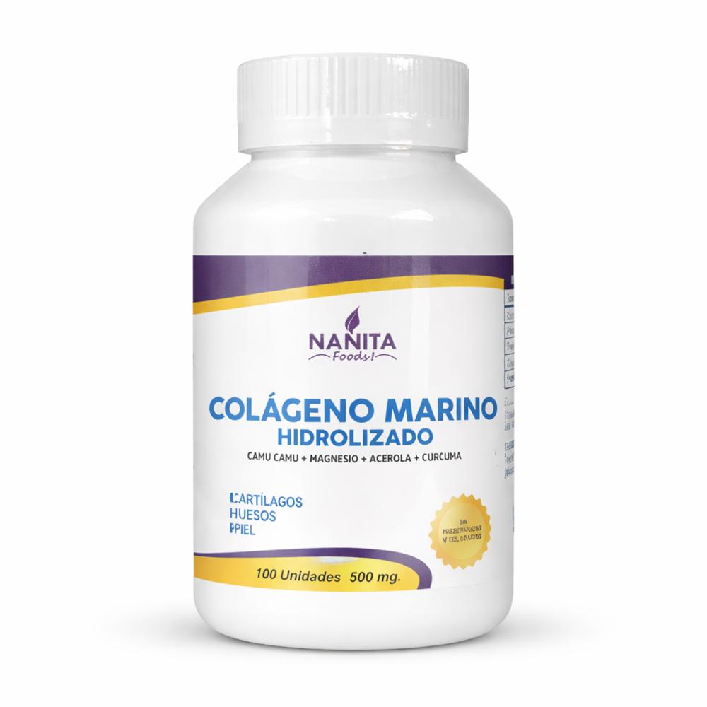 Colágeno Marino en Cápsulas 100 u x 500 mg - Nanita