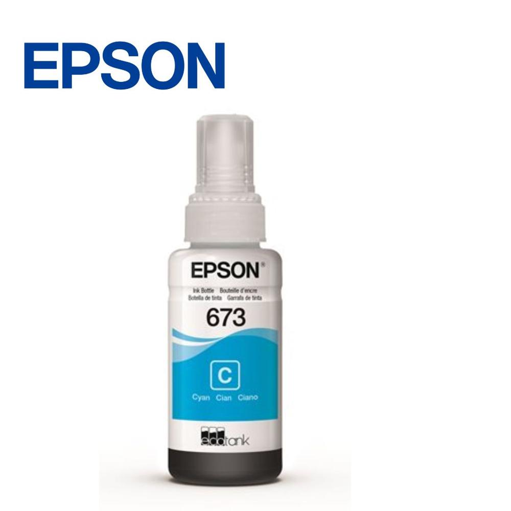 Botella De Tinta Original T673 Cyan