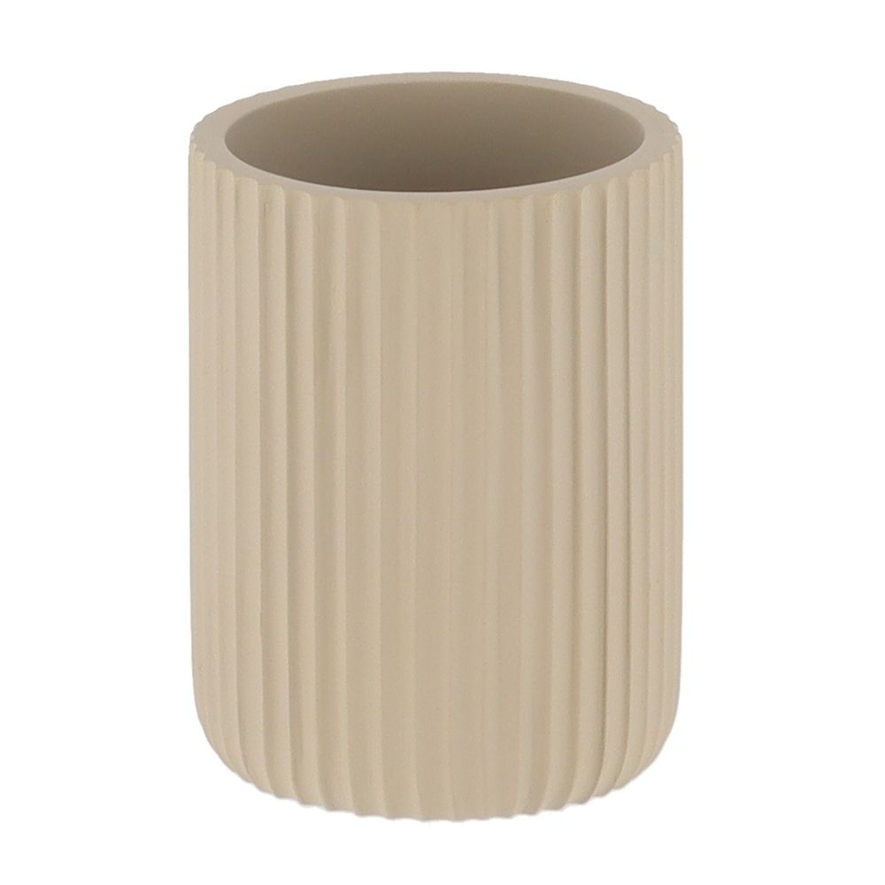 Vaso para baño Estriado Poliresina Capuccino