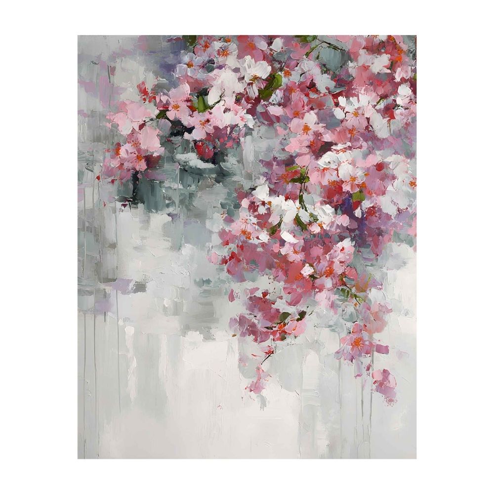 Cuadro Canvas Flores Rosas 40x50cm Orange