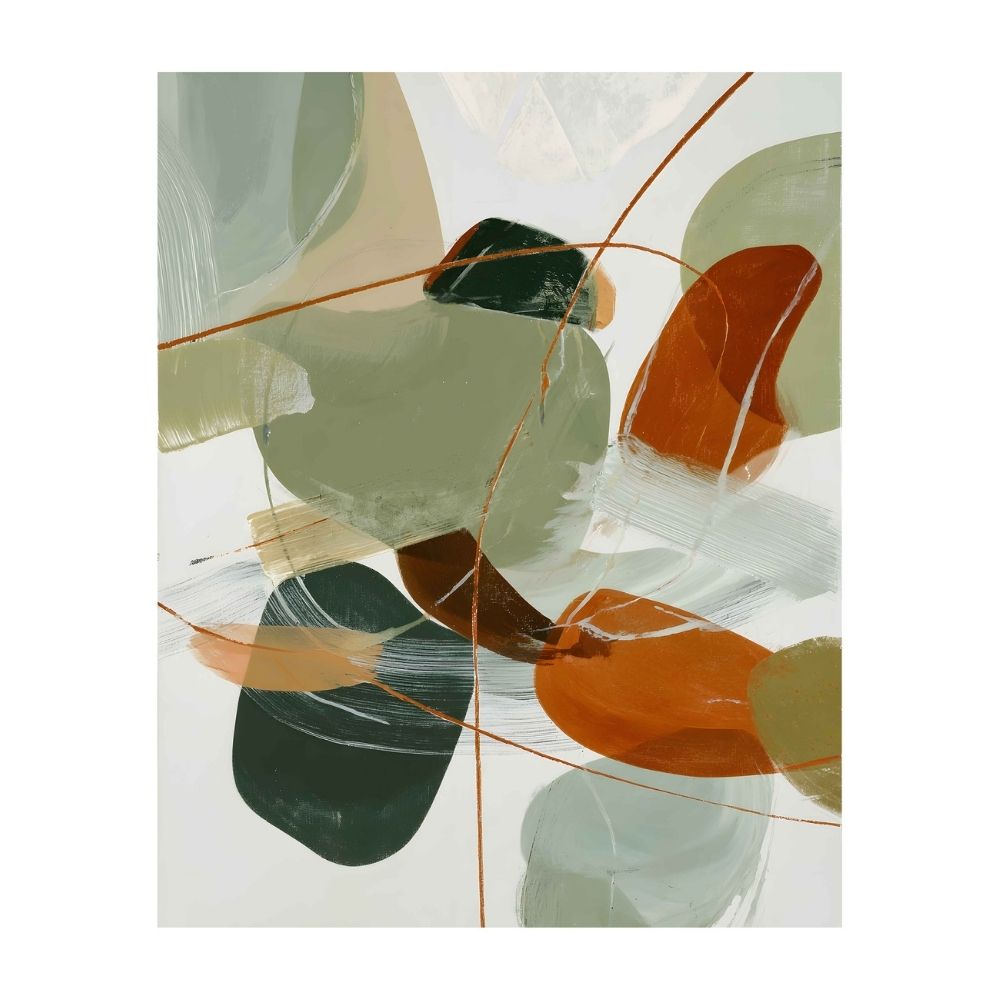 Cuadro Canvas Abstracto 2 40x50cm Orange