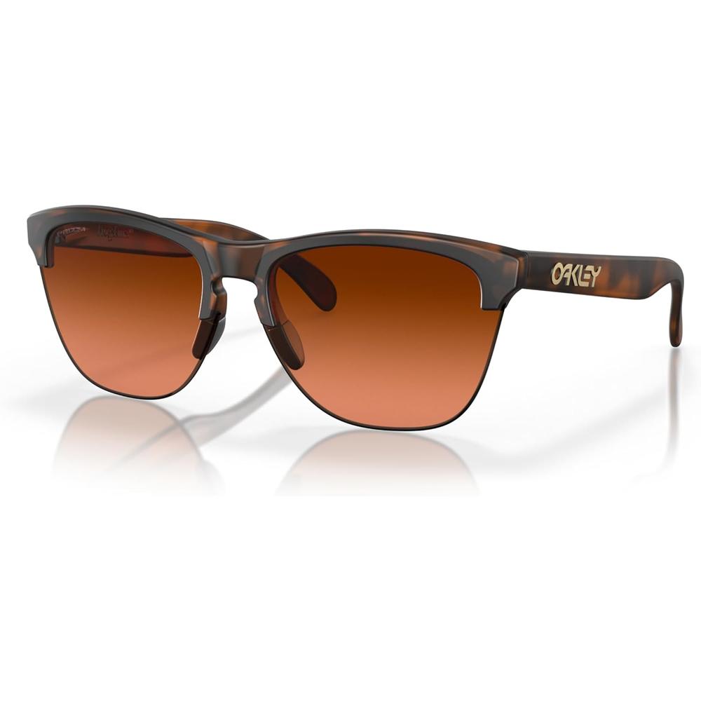 Oakley OO9374 Frogskins Lite Gafas de Sol para Hombre | Matte Brown Tortoise / Prizm Brown Gradient