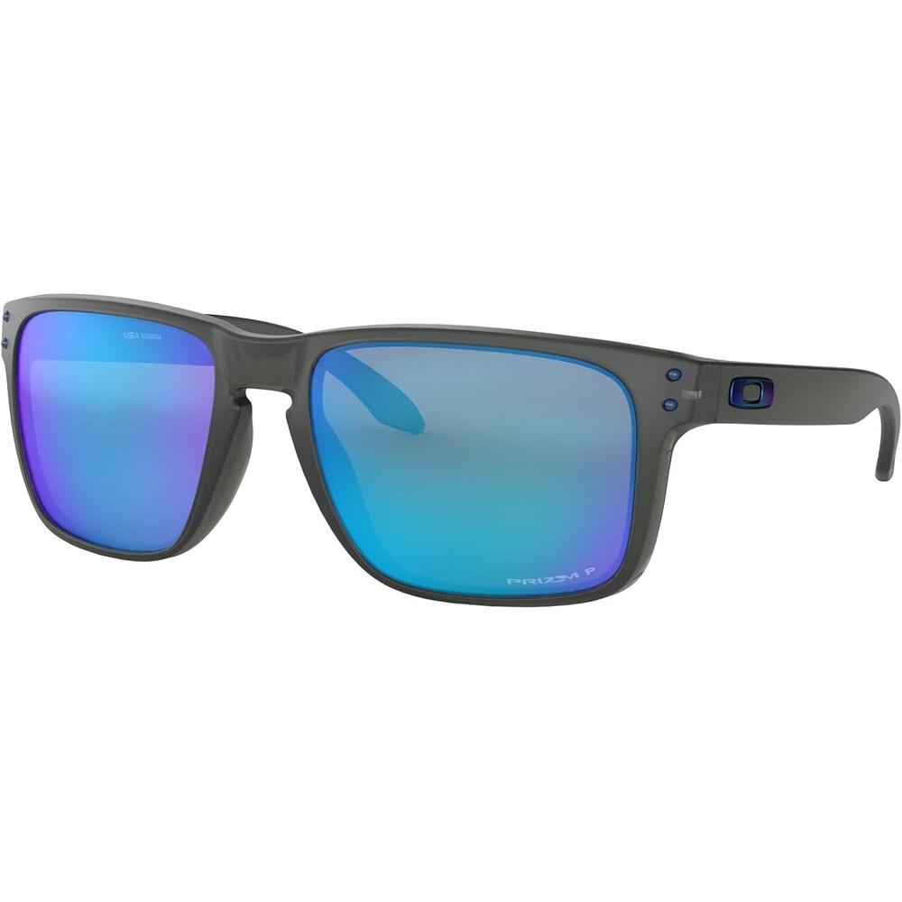 Oakley Holbrook XL OO9417 Gafas de Sol para Hombre | Grey Smoke / Prizm Sapphire Iridium Polarized