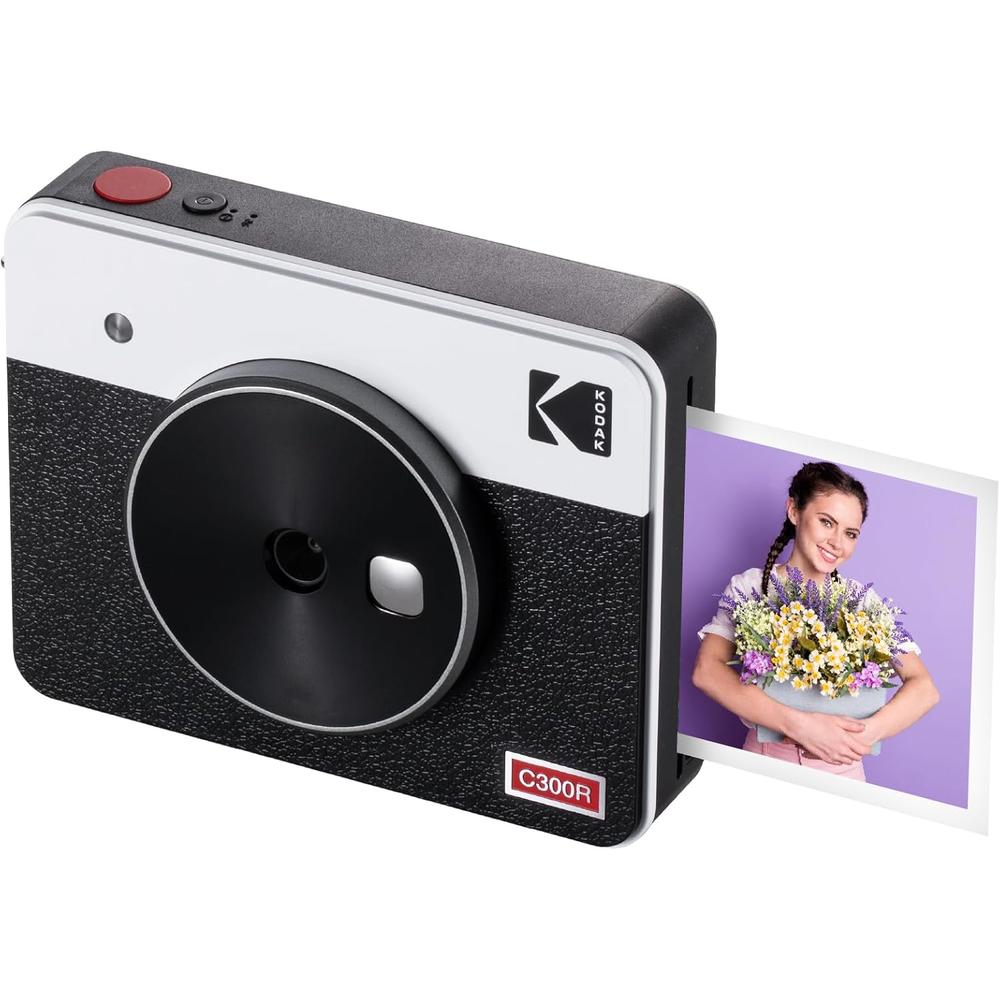Kodak Mini Shot 3 Retro cámara e impresora 2 en 1 | Blanco / Negro