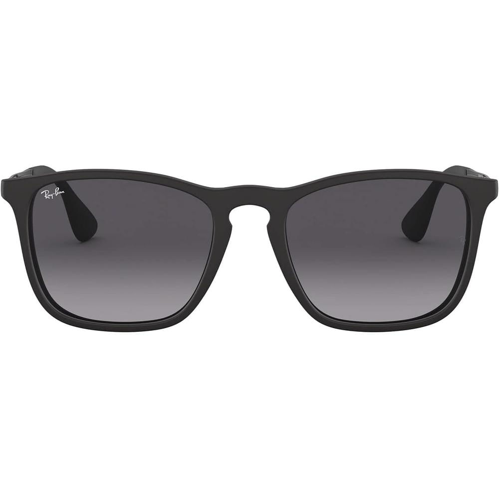 Ray-Ban RB4187 Chris Gafas de sol para hombre | Rubber Black / Light Grey Dark Grey