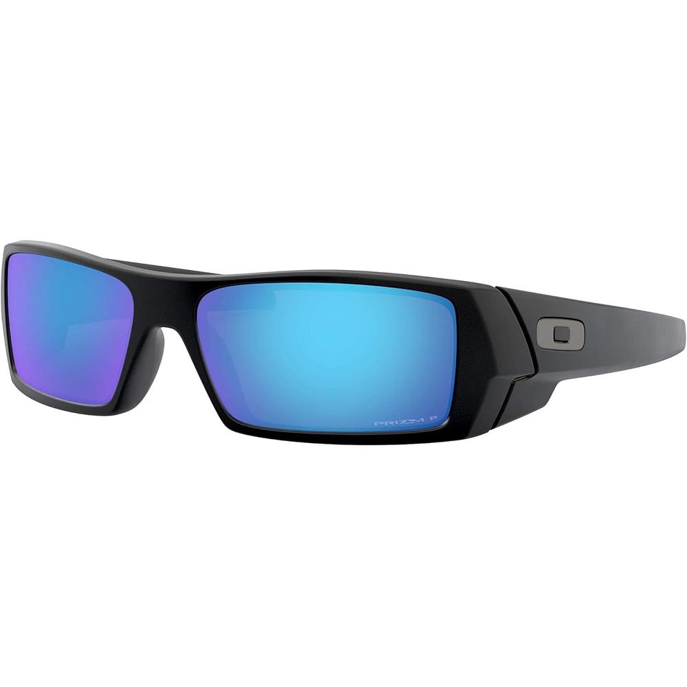 Oakley OO9014 Gascan Gafas de Sol para Hombre | Matte Black / Prizm Sapphire Iridium Polarized