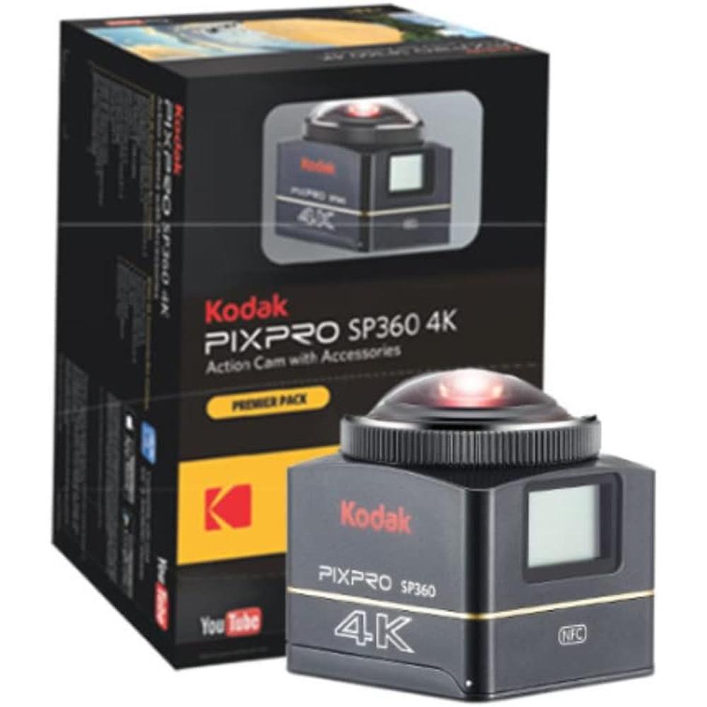 Kodak PixPro SP360 cámara de realidad virtual 4K Premier Pack | Negro