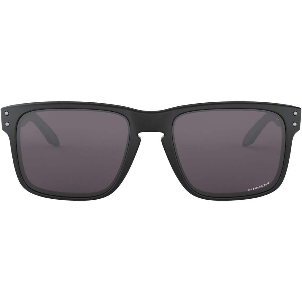 Oakley Holbrook OO9102 Gafas de Sol para Hombre | Matte Black On Silver / Prizm Grey