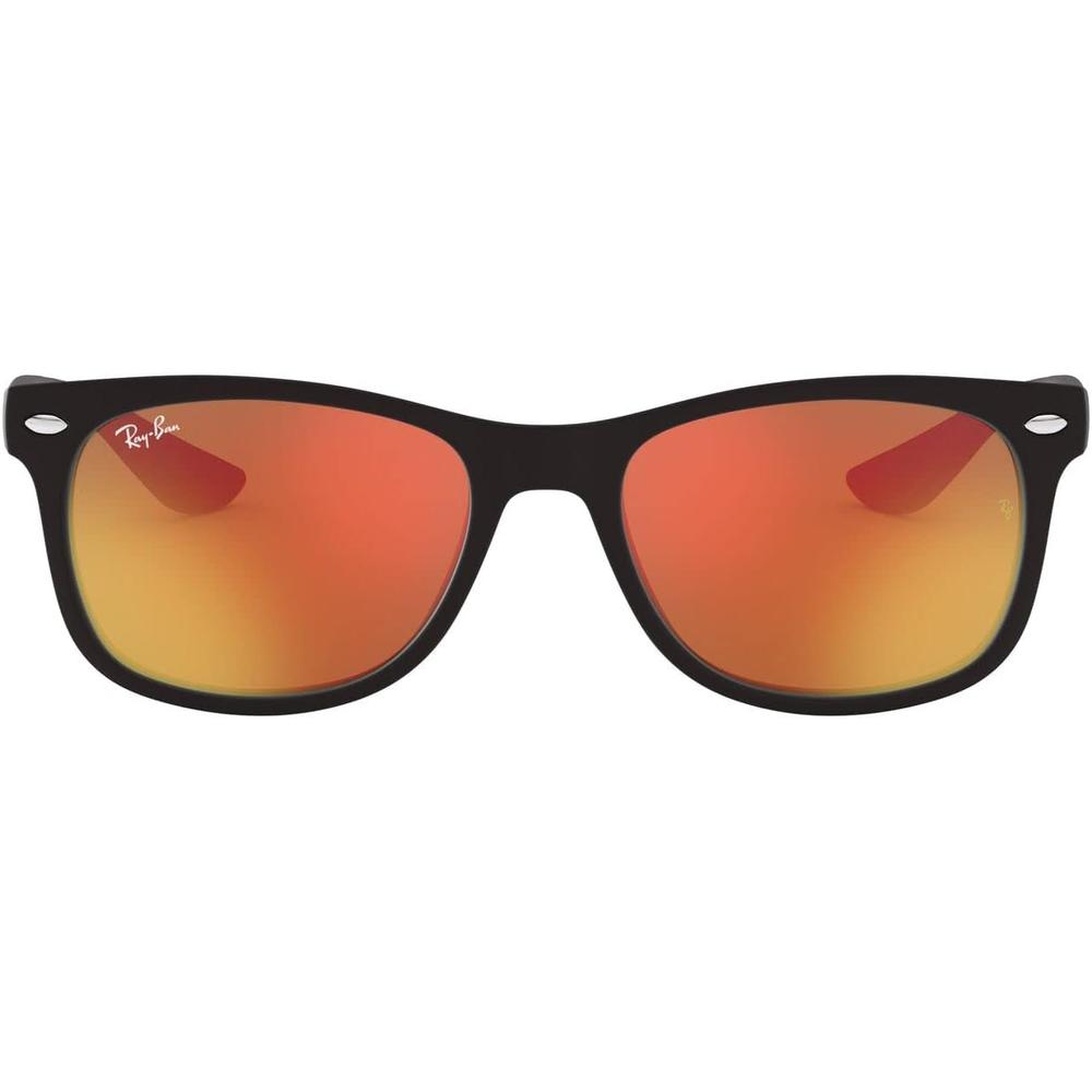 Ray-Ban Junior RJ9052S Gafas de sol para niños | Black / Brown Mirror Orange I