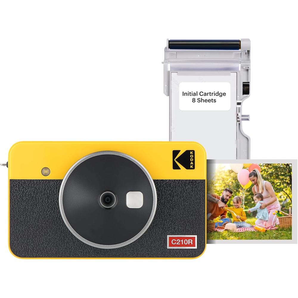 Kodak Mini Shot 2 Retro cámara e impresora 2 en 1 | Amarillo / Negro