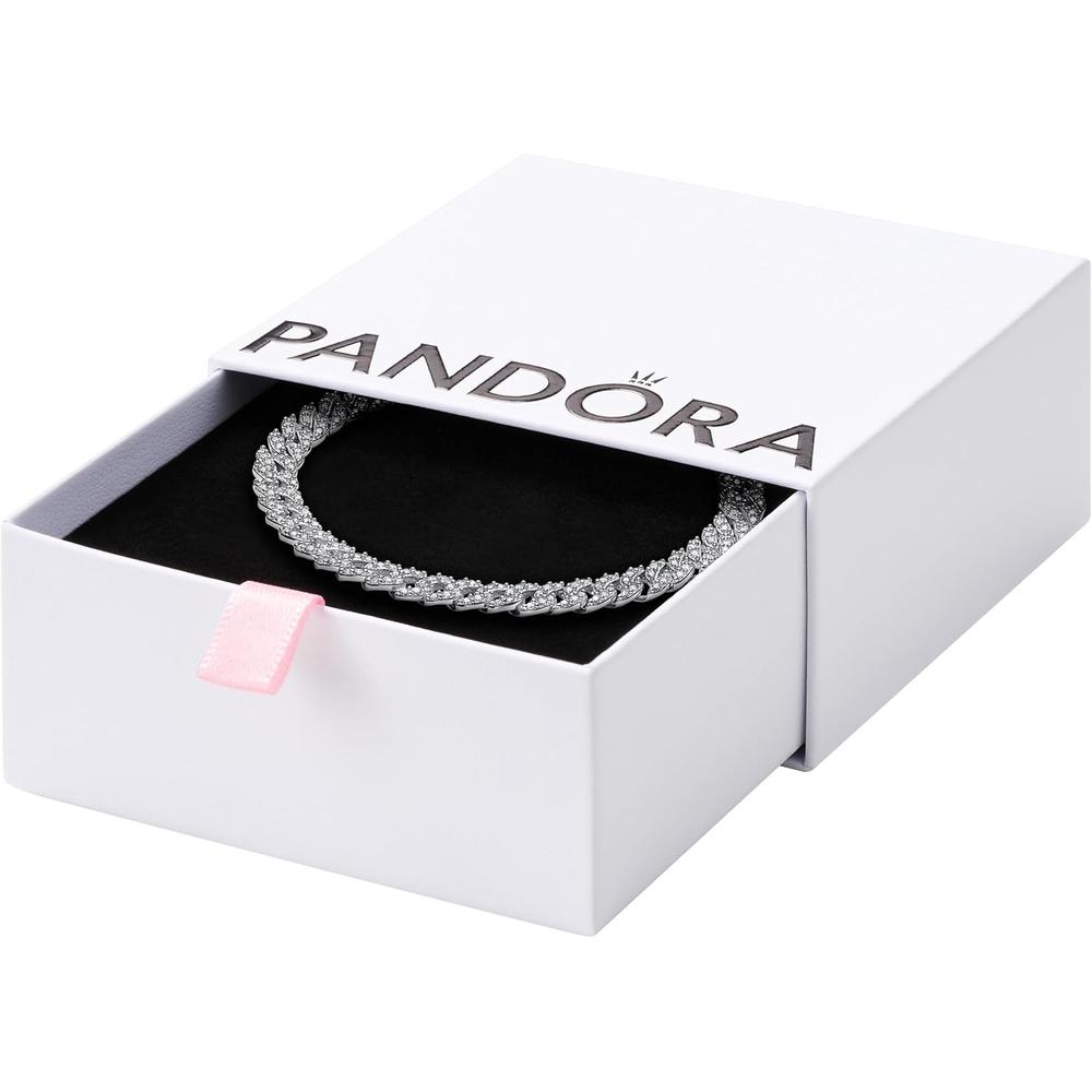 Pandora Timeless pulsera cadena cubana 20 cm | Plata