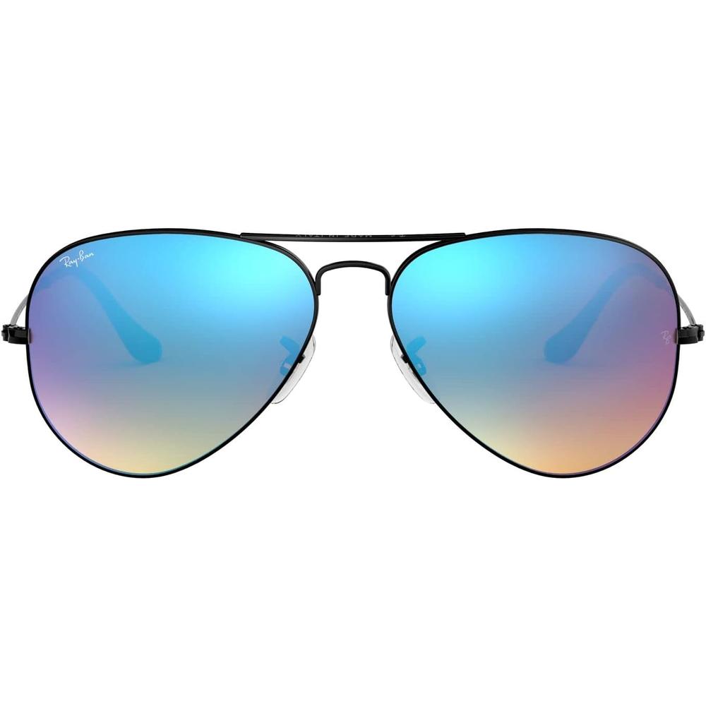 Ray-Ban RB3025 Classic Aviator Espejo Gafas de sol | Black / Brown Blue I