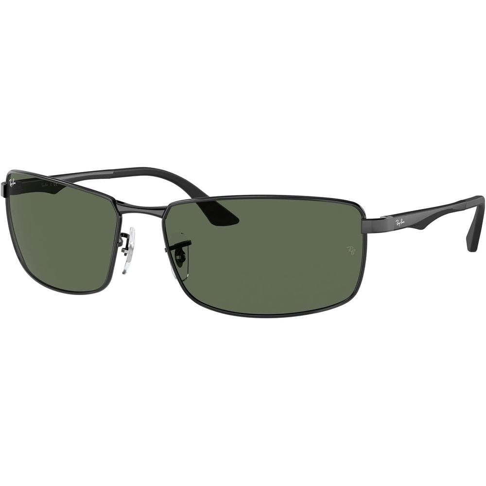 Ray-Ban RB3498 Gafas de sol para hombre | Black / Dark Green II